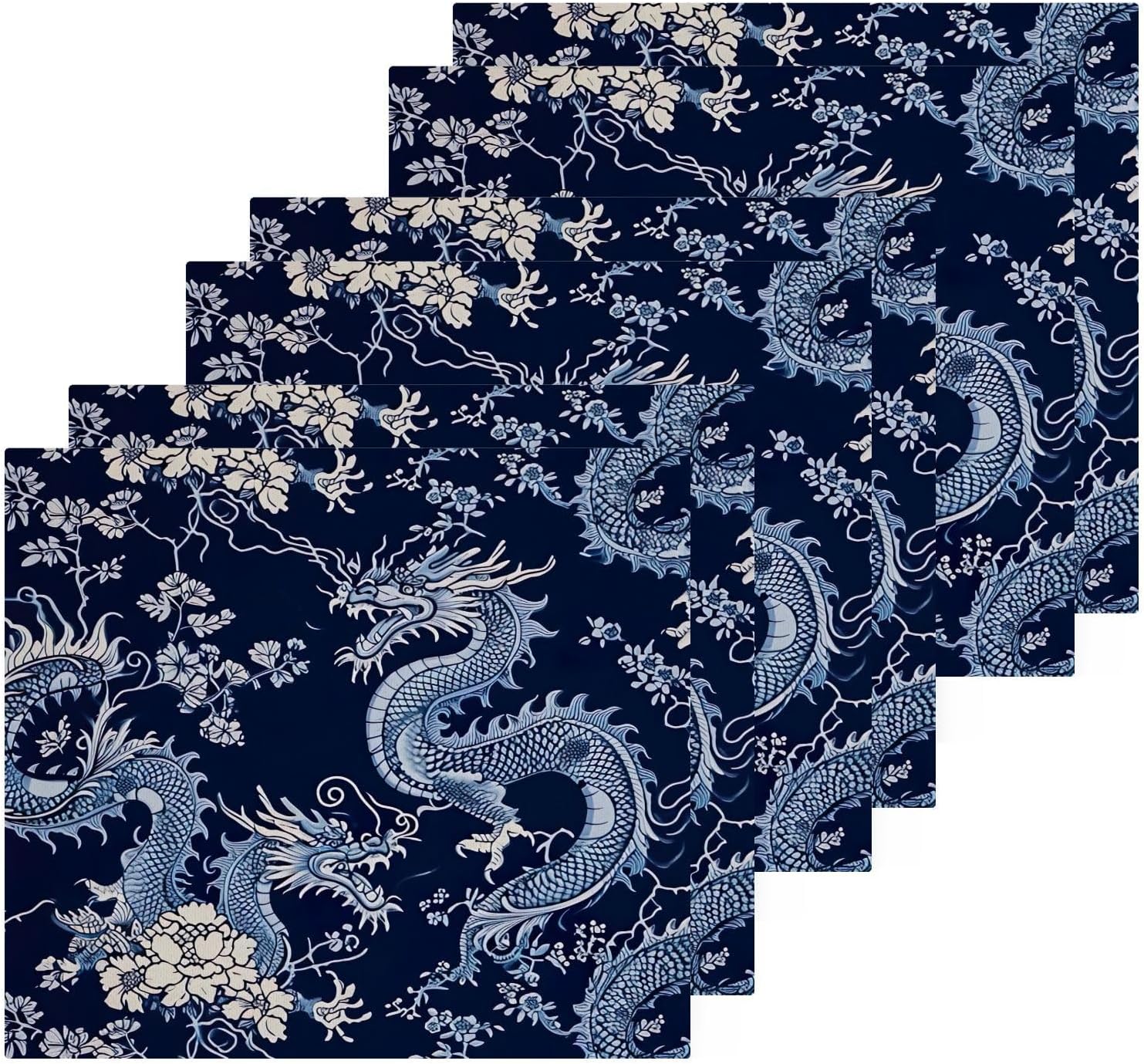 Chinese Dragon Soft Absorbent Washcloth 2-Pack
