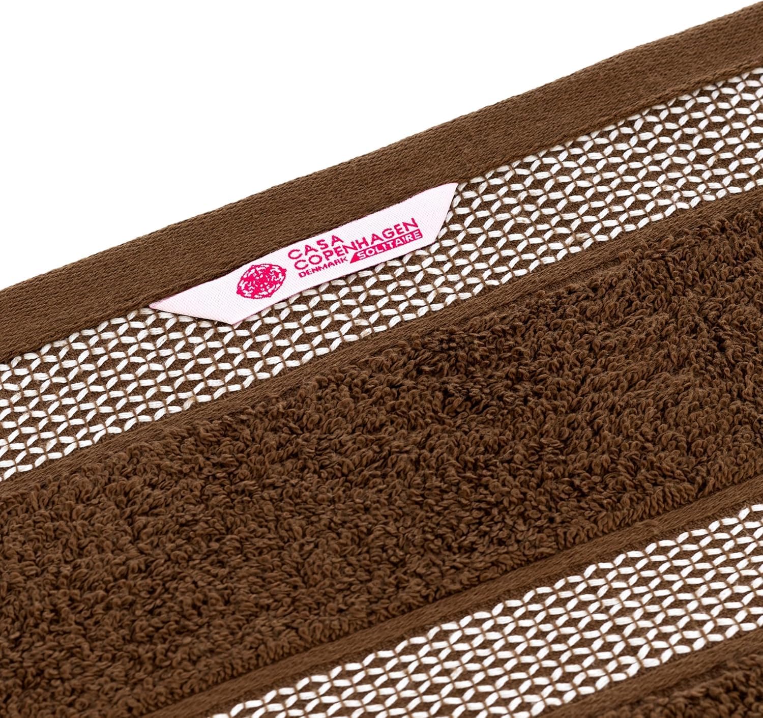 Elegant 6-Piece Solitaire Towel Set