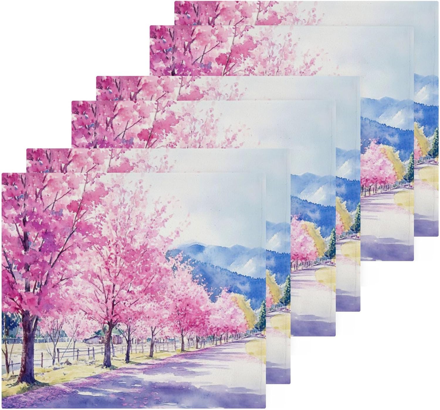 Cherry Blossom Washcloth Set - Fast Drying Multi-Purpose Towels