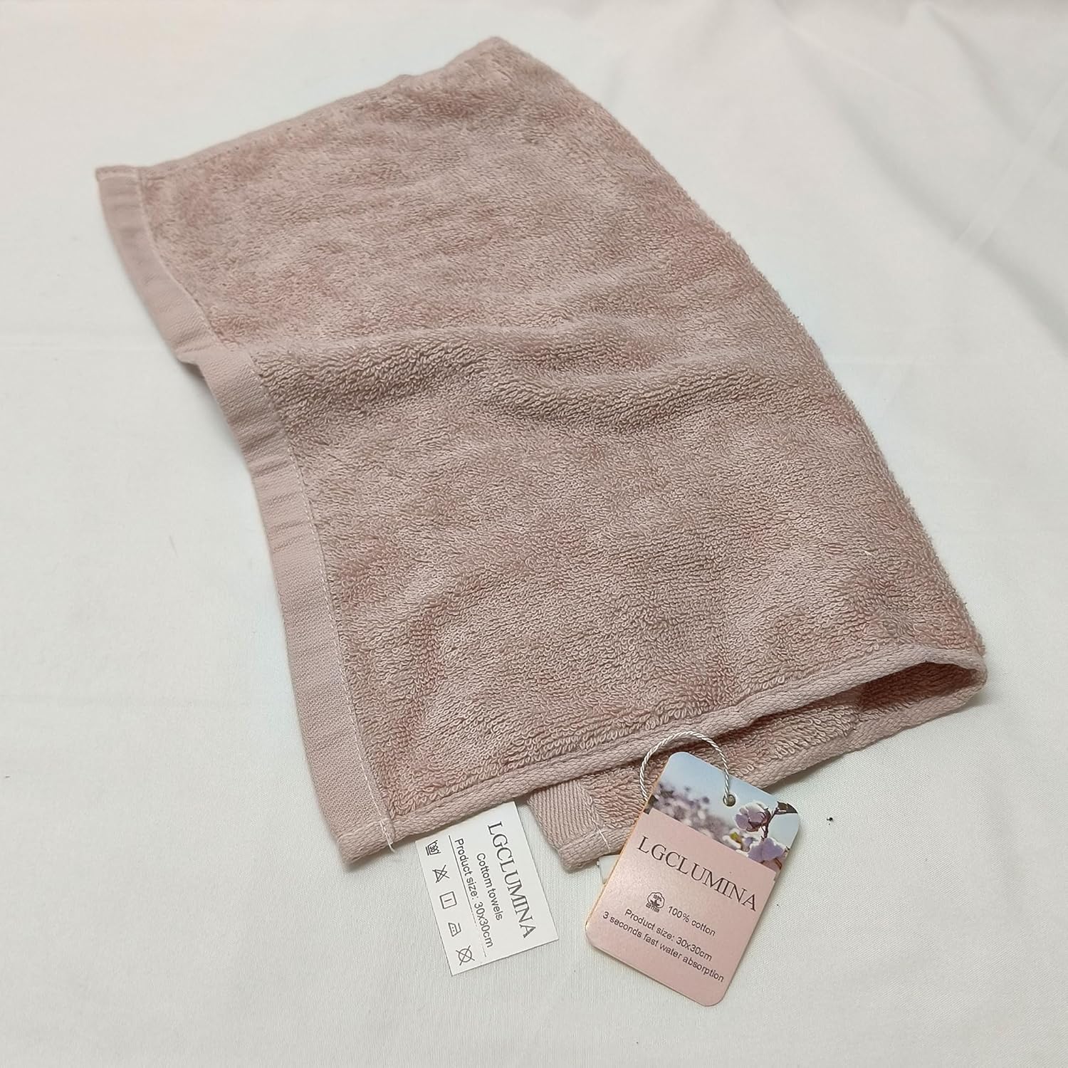 LGCLUMINA Cotton Face Washcloths Ultra-Soft Eco-Friendly Towels for Daily Use