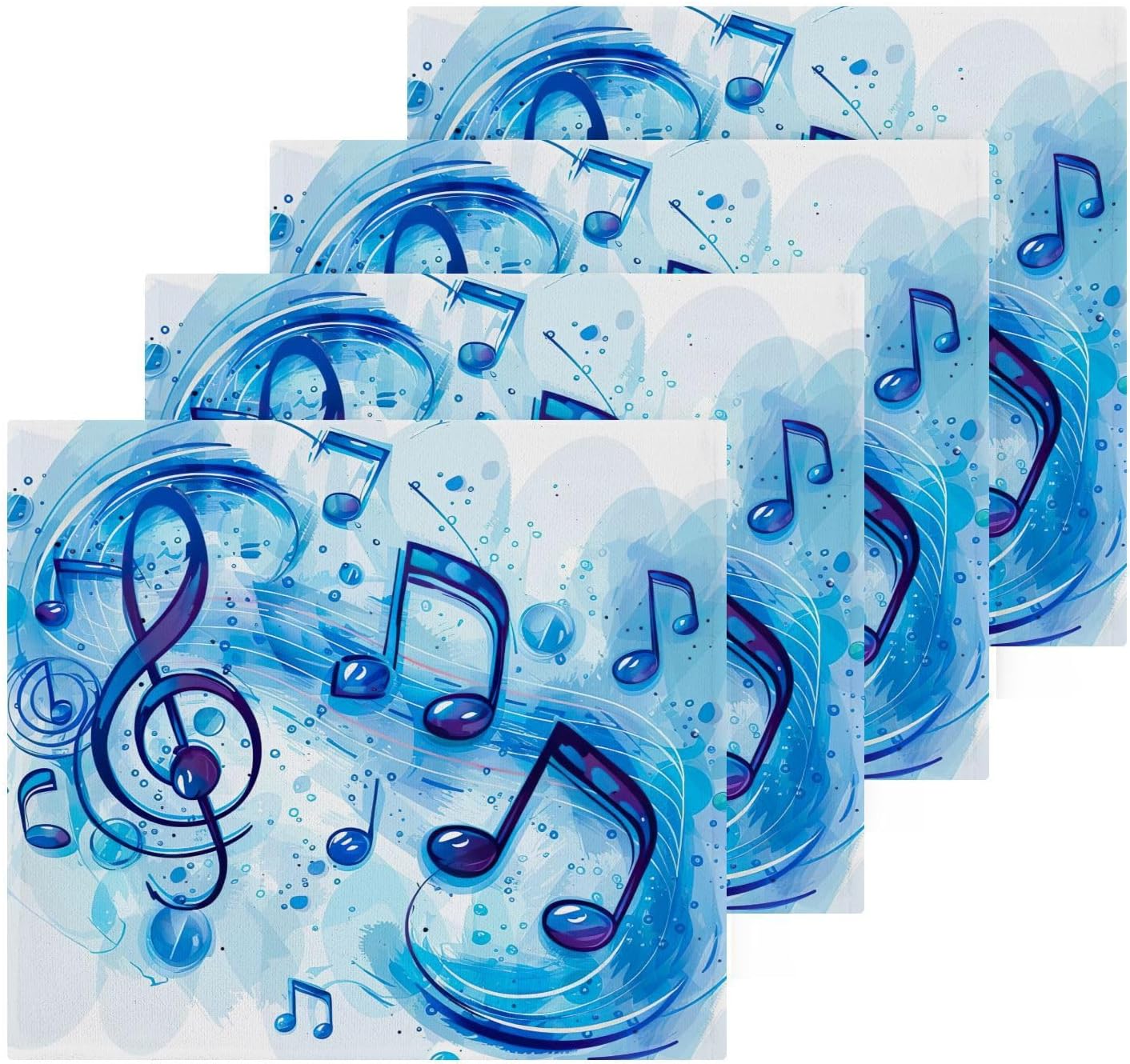 Musical Note Washcloths for Babies