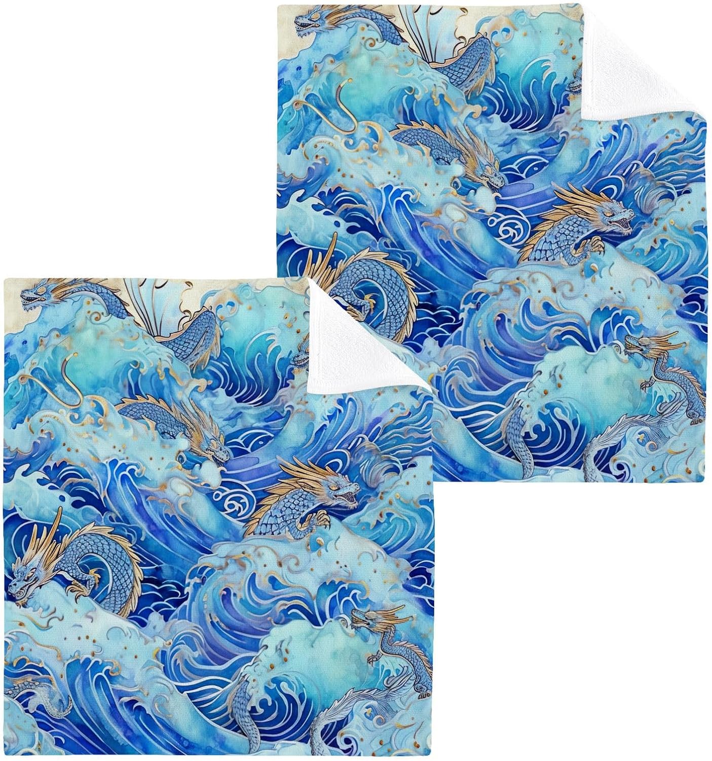 Chinese Dragon Washcloth Pack