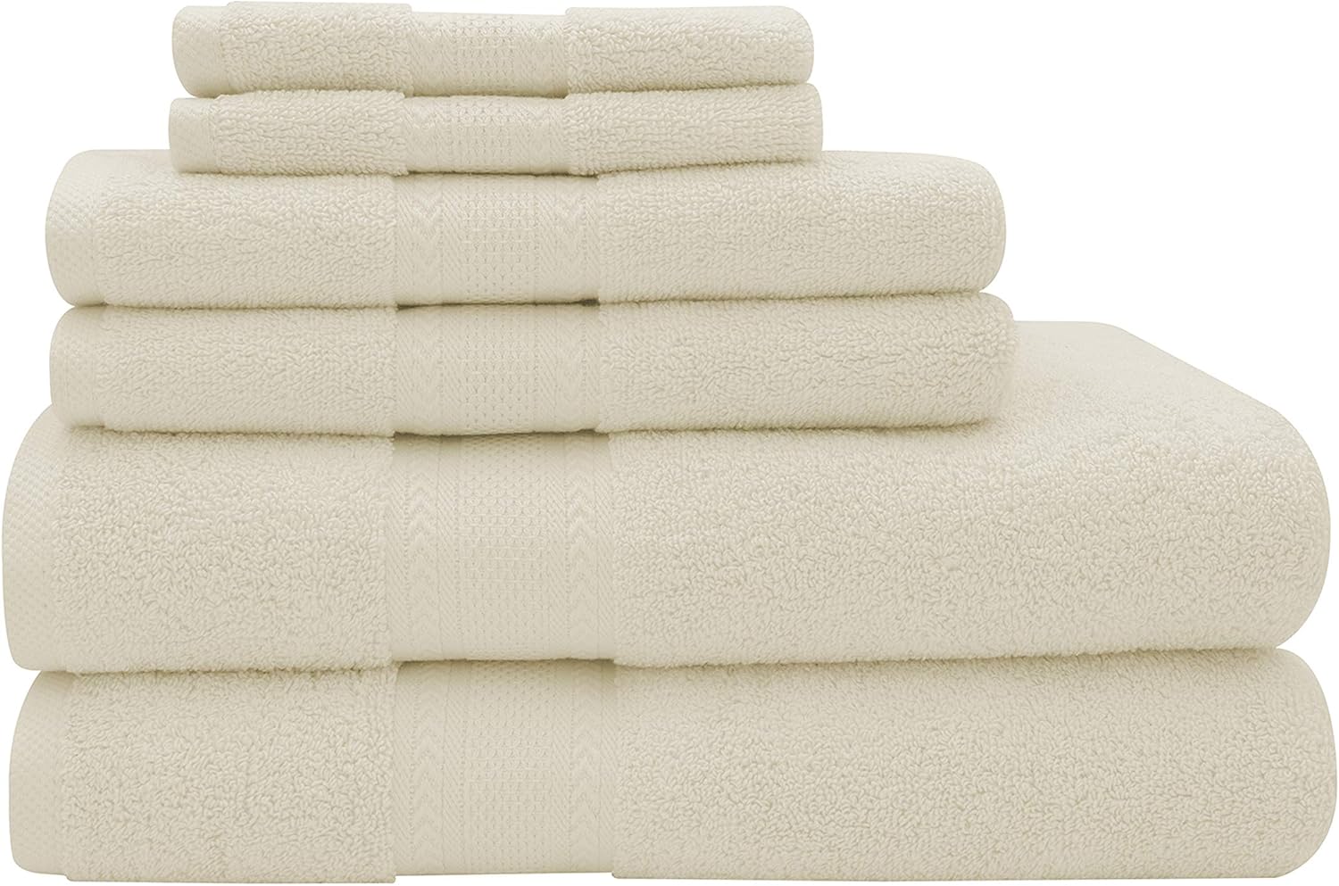 Baltic Linen Endure Luxury Super Soft Bath Towels 6-Piece Set Ivory
