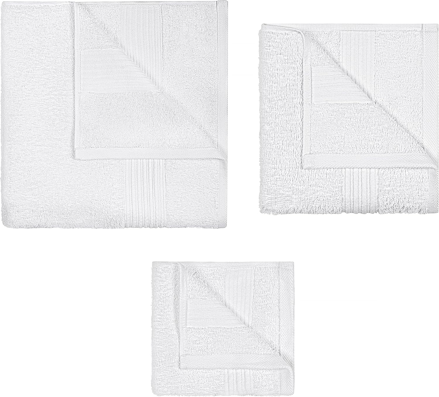 Dewall Maisons 18-Piece White Towel Set
