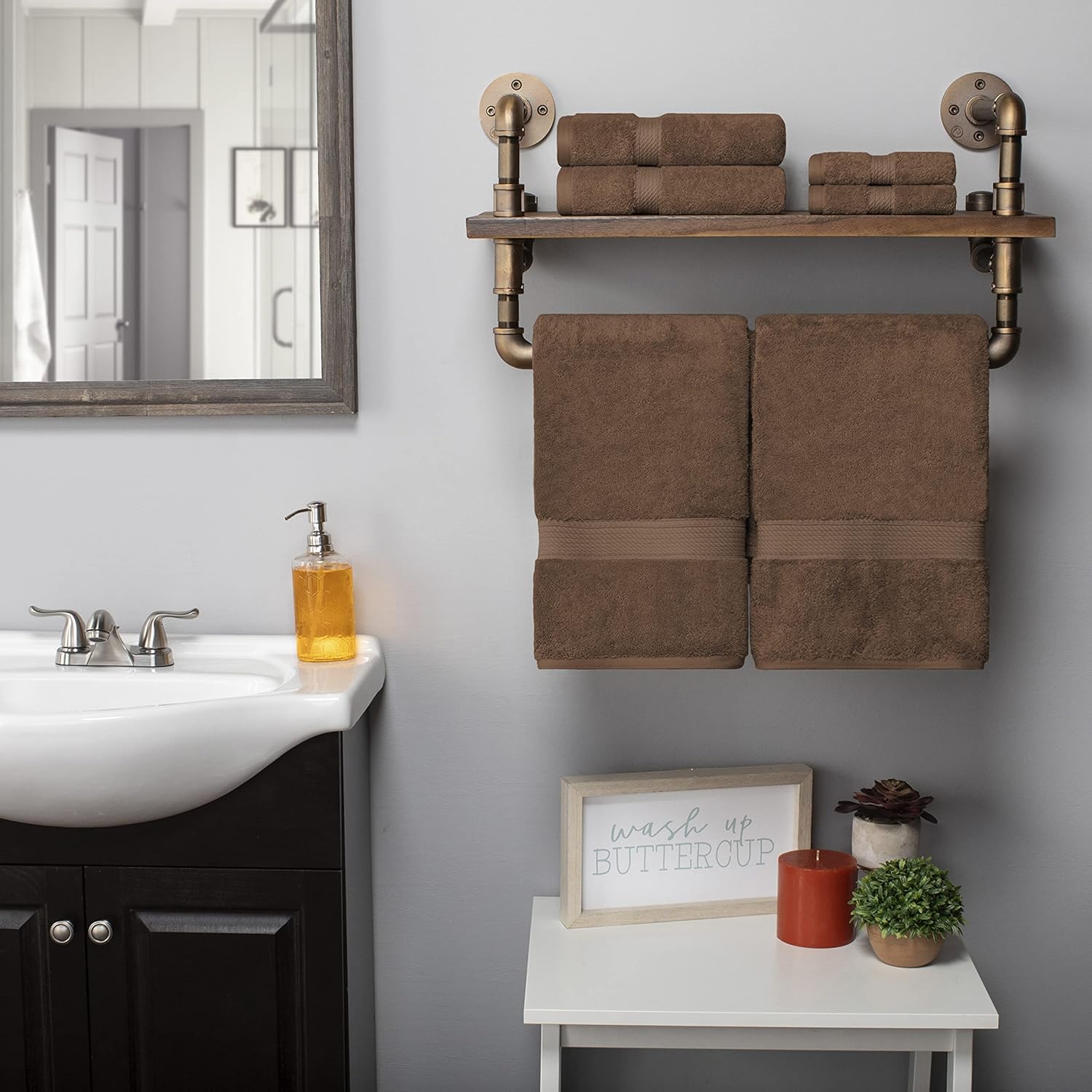 Superior Egyptian Cotton Pile 6-Piece Bath Towel Set