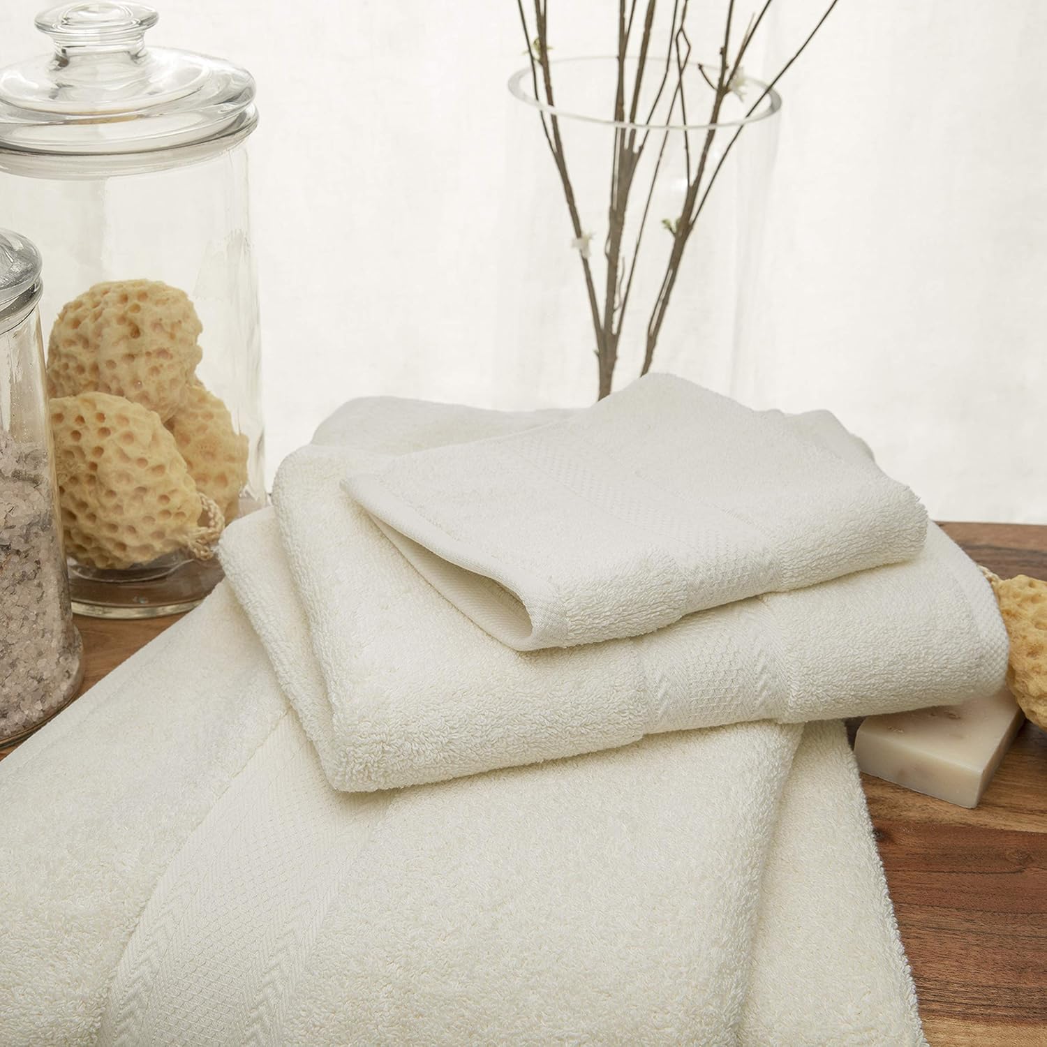 Baltic Linen Endure Luxury Super Soft Bath Towels 6-Piece Set Ivory