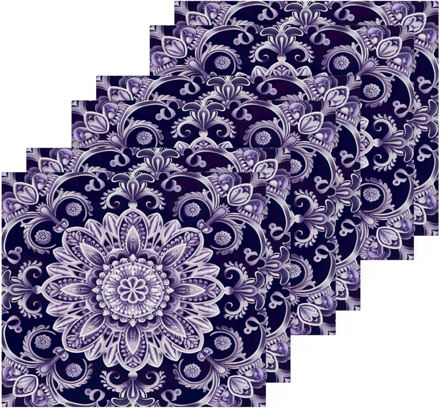 Xigua Mandala Washcloth Set multi-sized