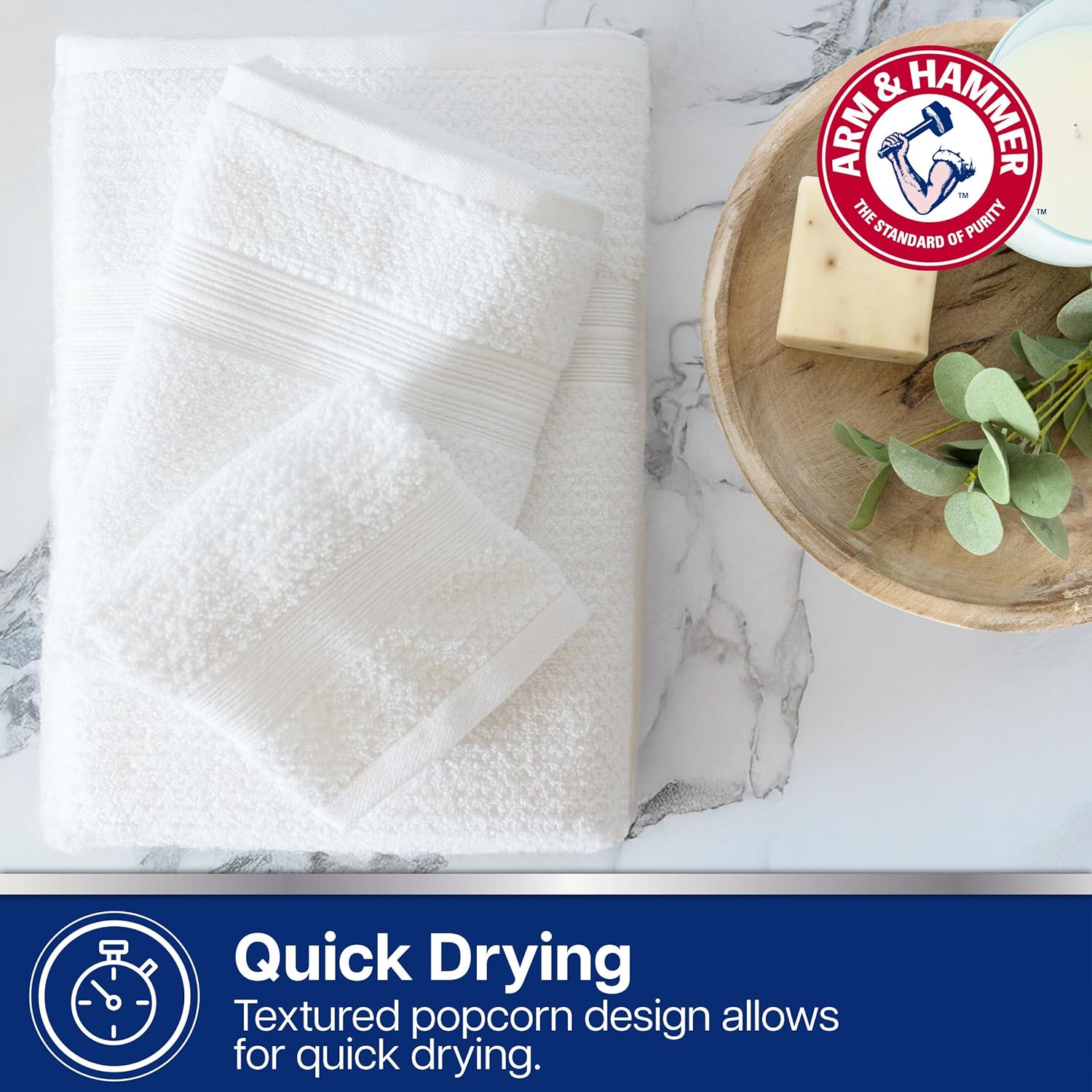 Arm Hammer Quick DRY Washcloth Set