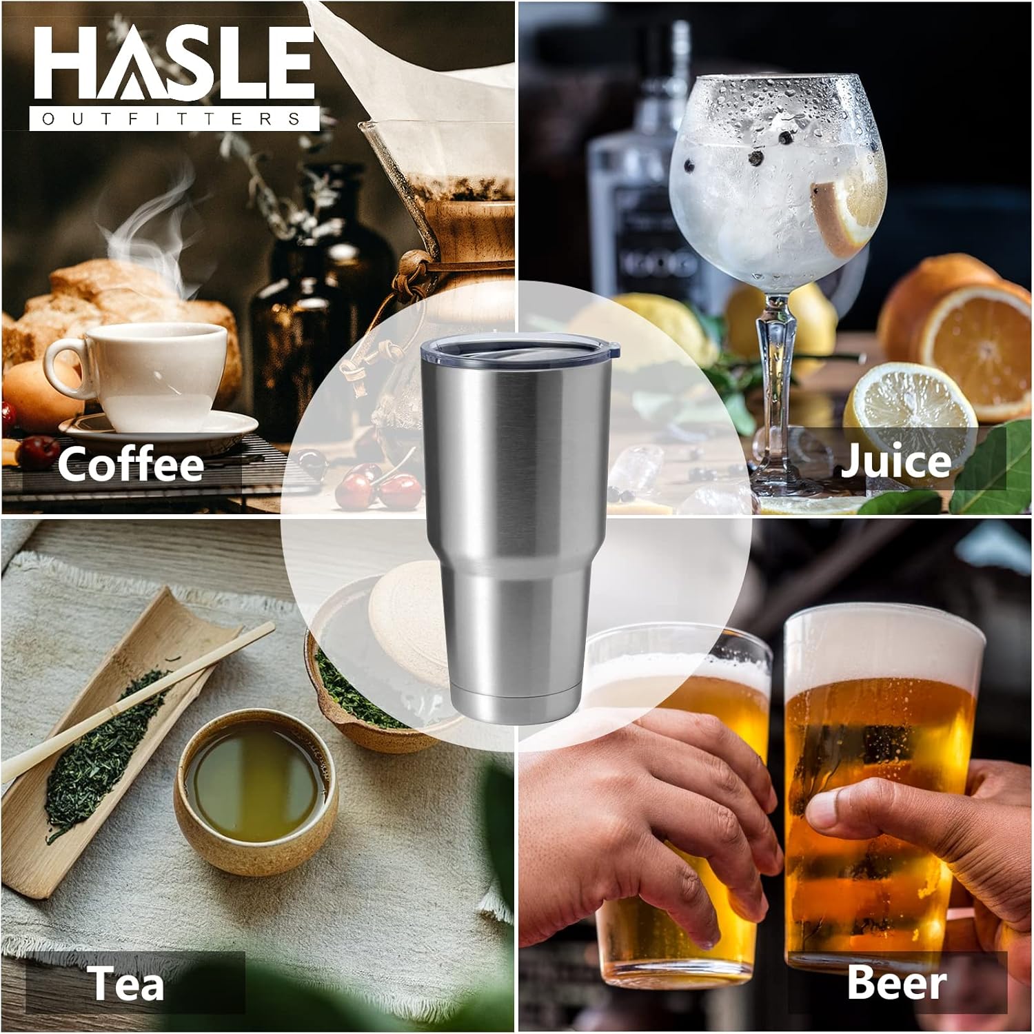 Sturdy 30oz Stainless Steel Tumbler for Hot Cold Beverages
