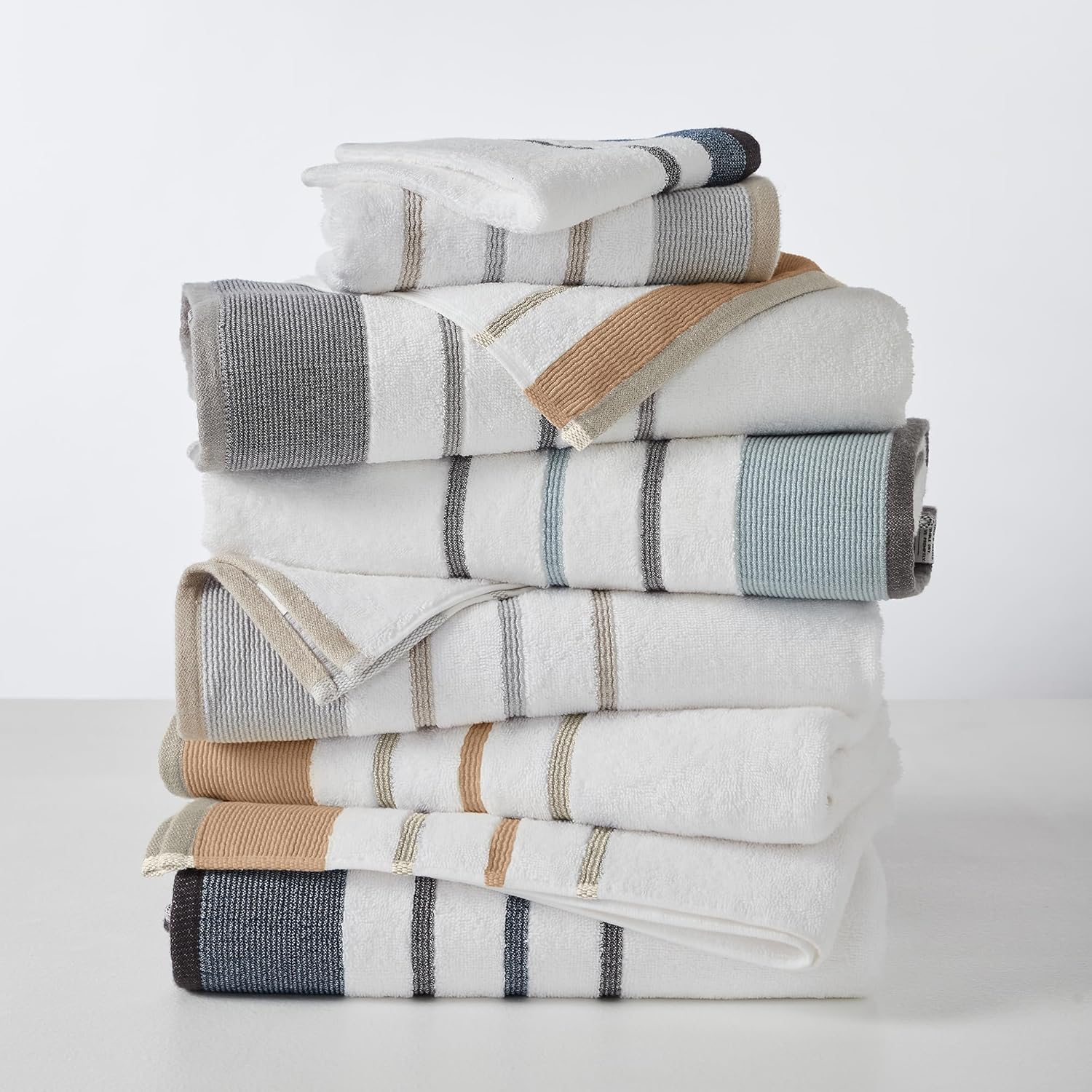 Great Bay Home Luxurious Bath Towel Set ClayTaupe