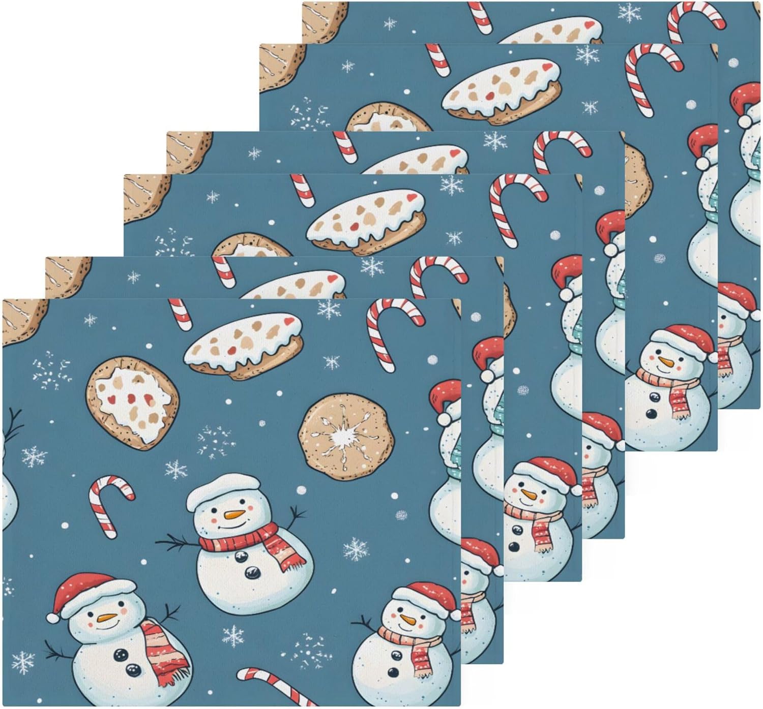 Xigua Snowman Washcloth Set Fast Drying Multi-Purpose