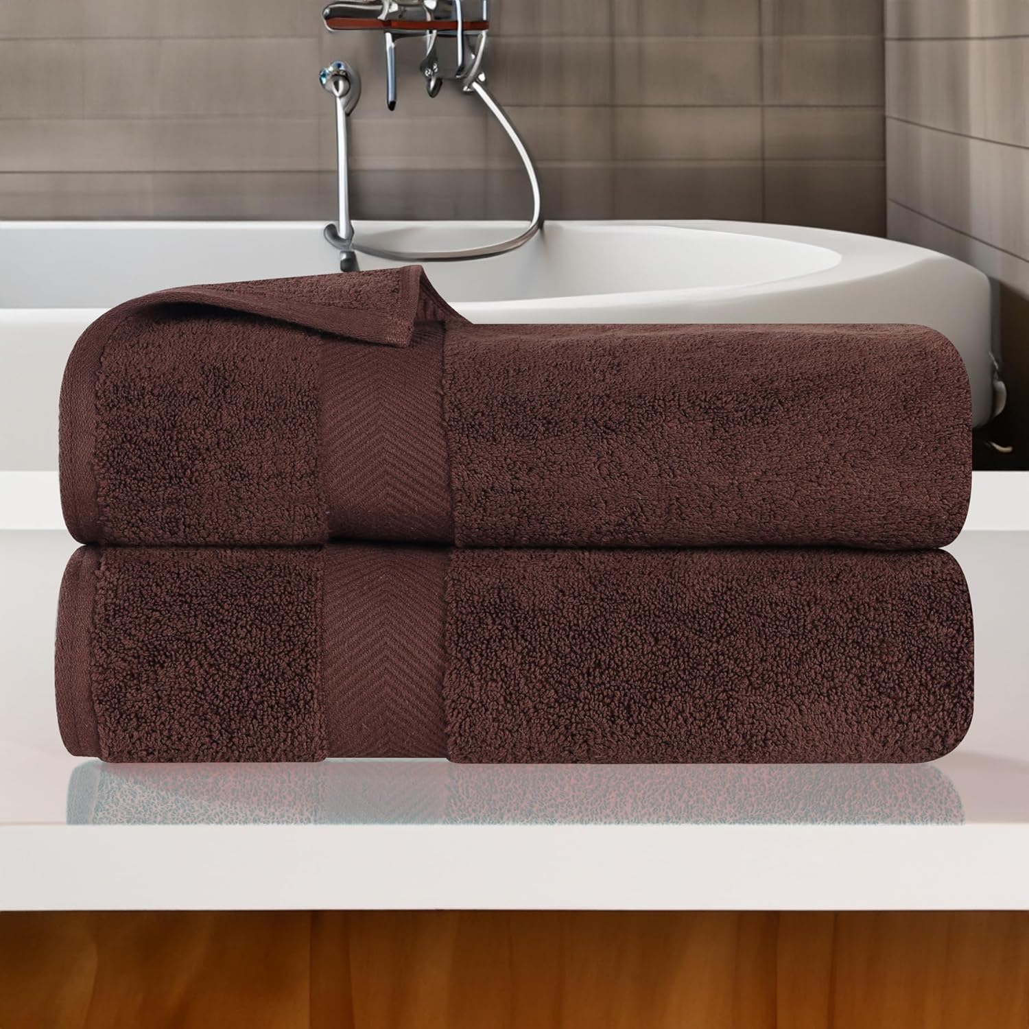 Superior Zero Twist 100 Cotton Bath Towel Set