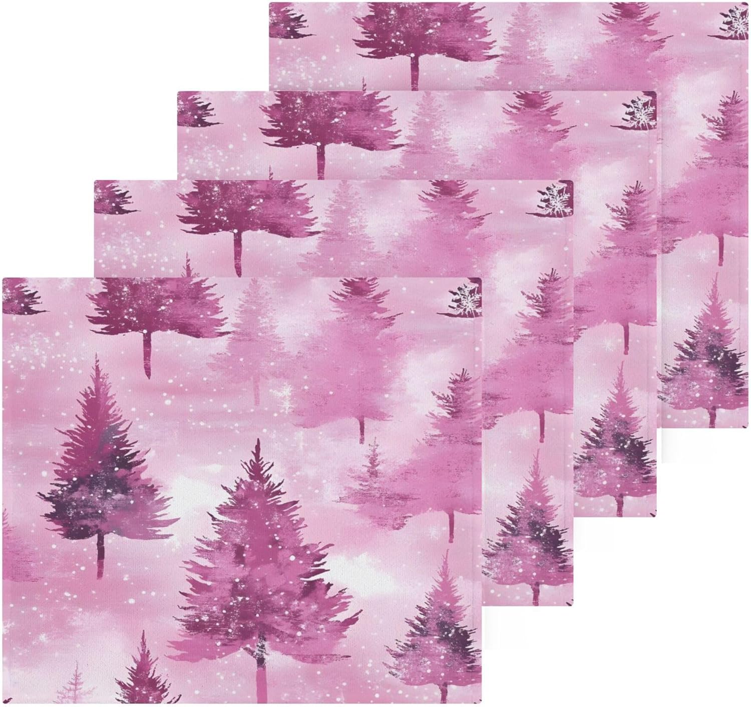 Xigua Winter Trees Washcloth Set