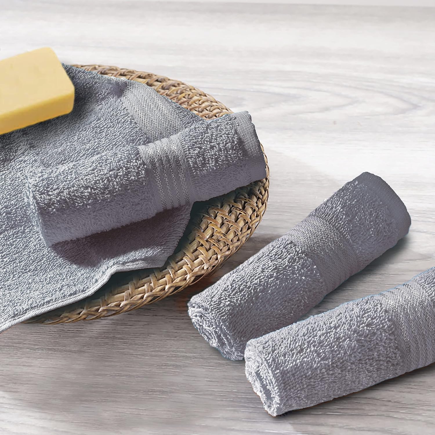 ULTRA SOFT COTTON FACE TOWELS MULTI-PURPOSE WASHCLOTHS