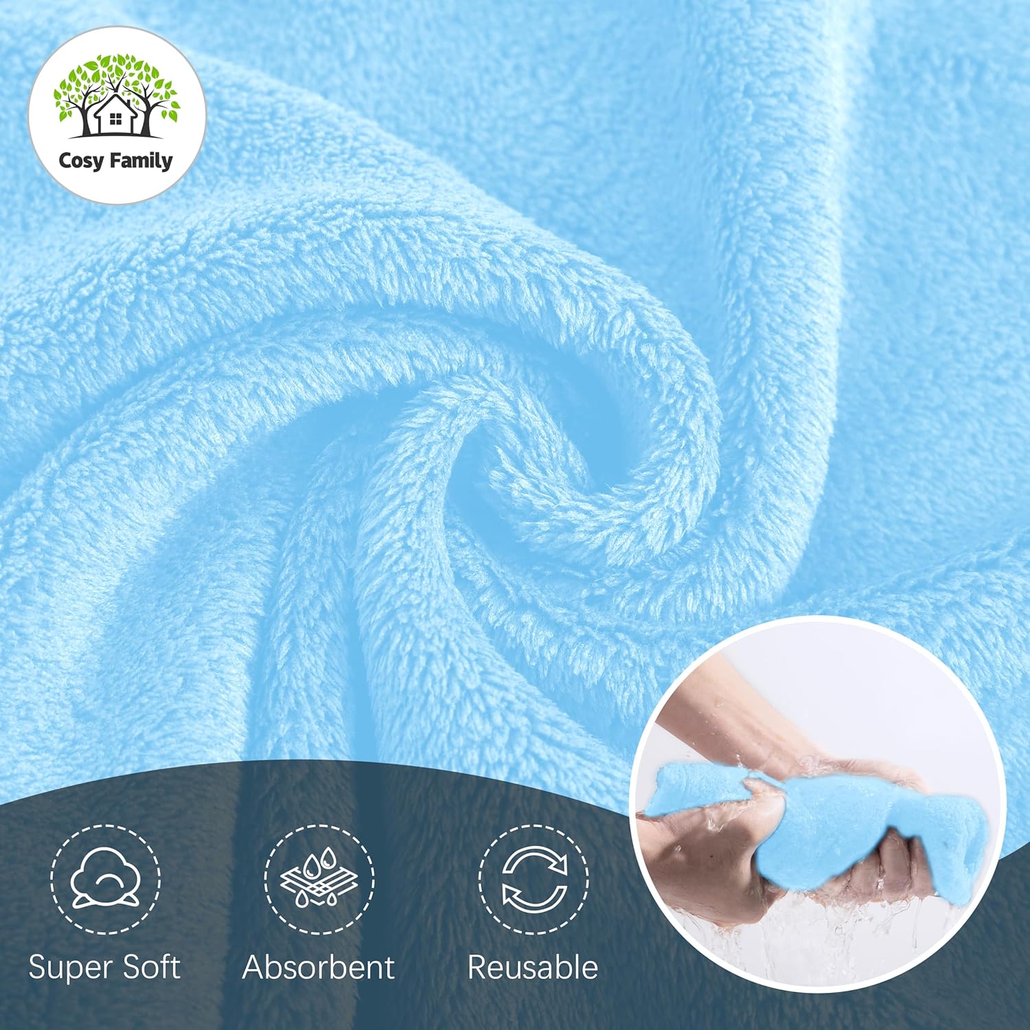 Perfect Soft Washcloths Set for Daily Use