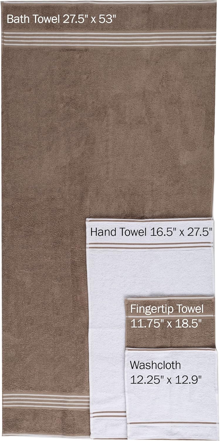 Lavish Homme 8-Piece Cotton Towel Collection
