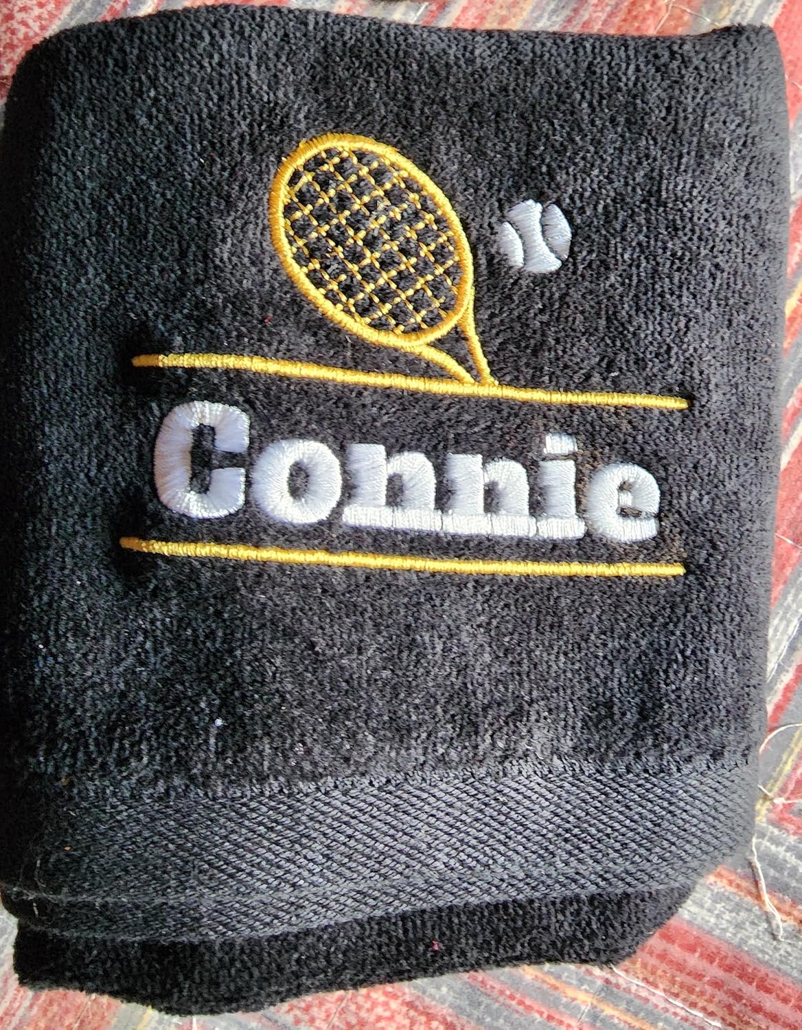 Personalized Tennis Towel with Embroidered Name - 16x26
