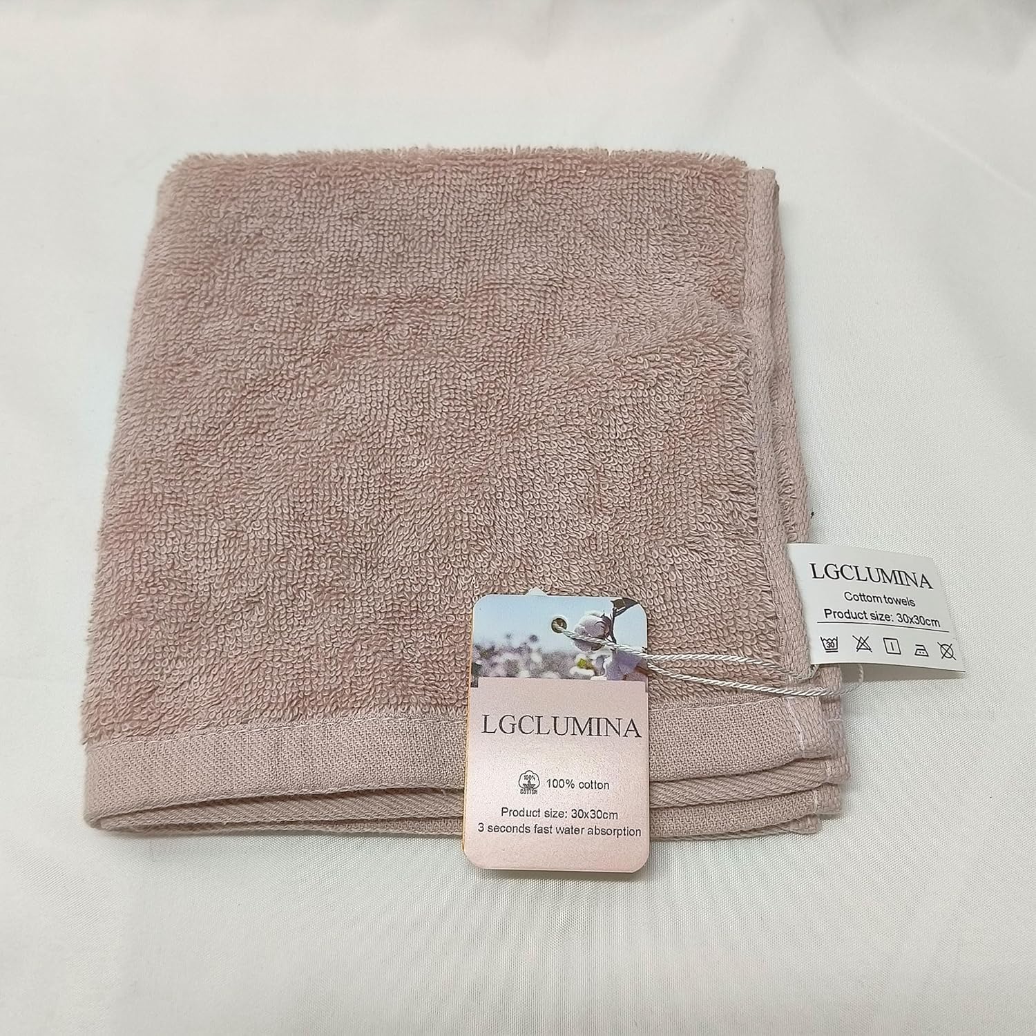 LGCLUMINA Cotton Face Washcloths Ultra-Soft Eco-Friendly Towels for Daily Use