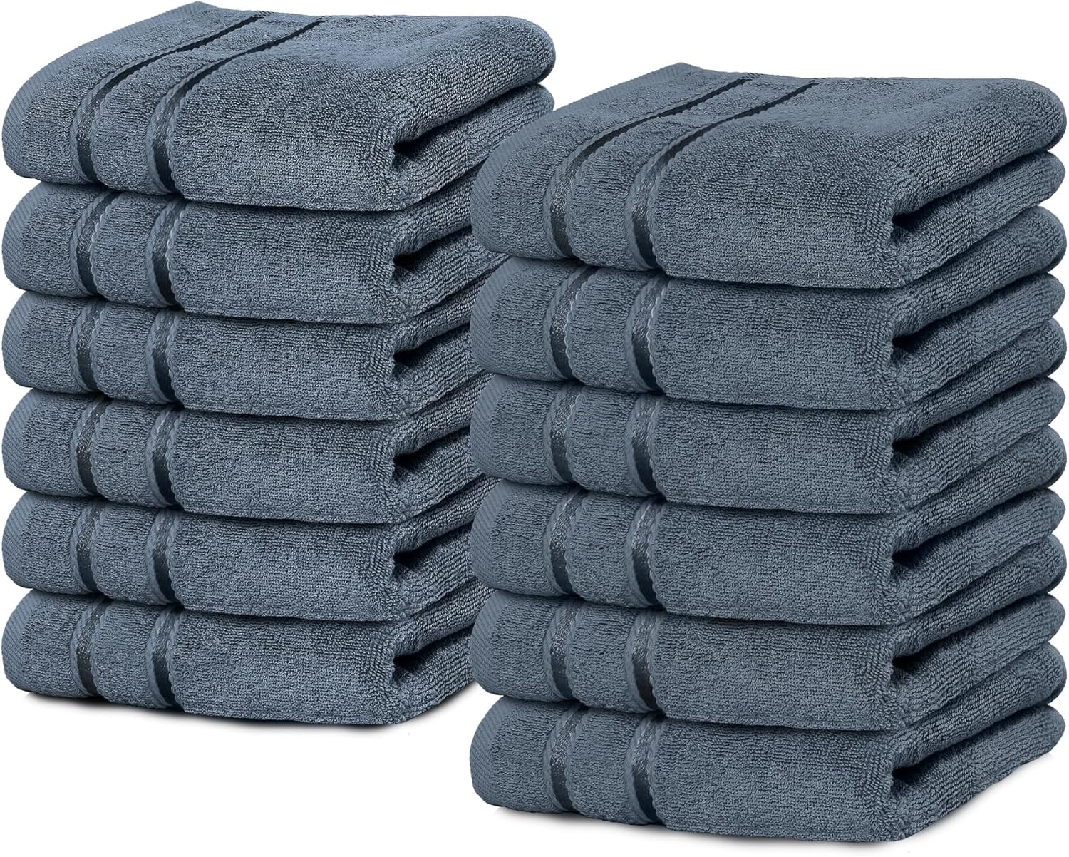 Yraly Luxury Wash Cloths 12 Pack 13x13 Inch