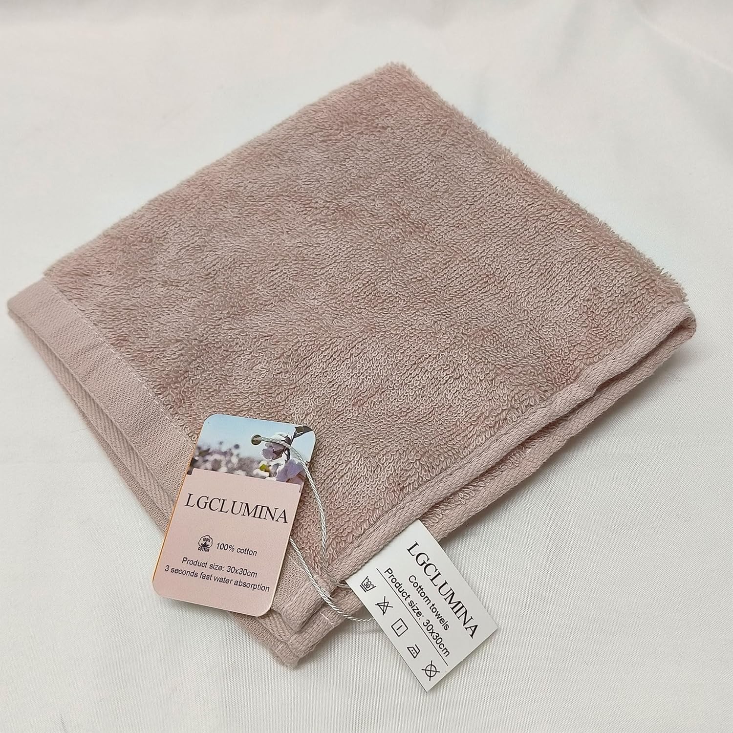 LGCLUMINA Cotton Face Washcloths Ultra-Soft Eco-Friendly Towels for Daily Use