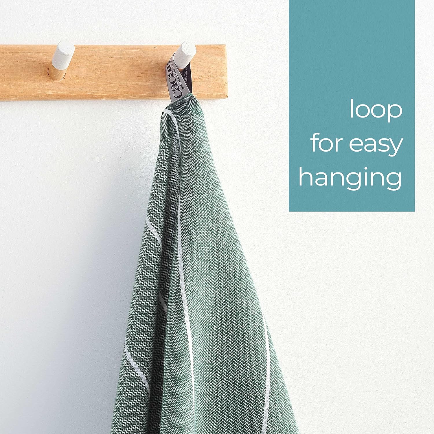Cacala Luxury Turkish Hand Towels ArmyGreen