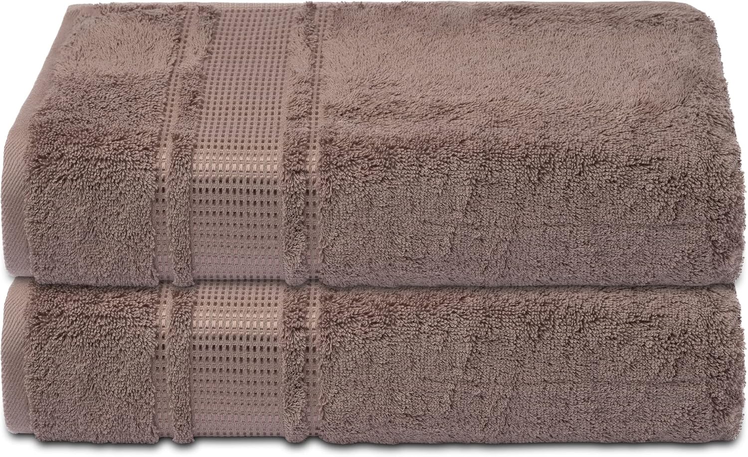 2-Piece Mocha Brown Bath Towel Set