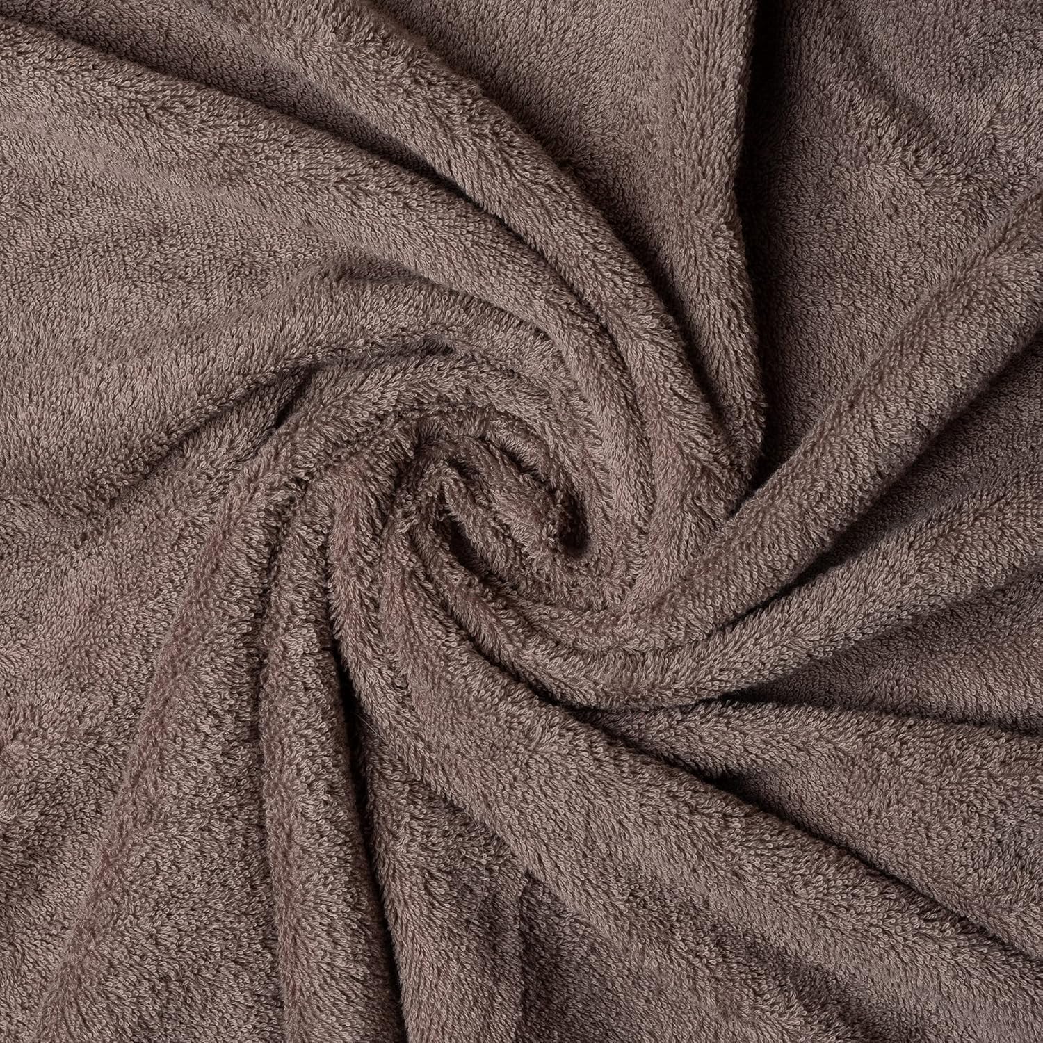 2-Piece Mocha Brown Bath Towel Set