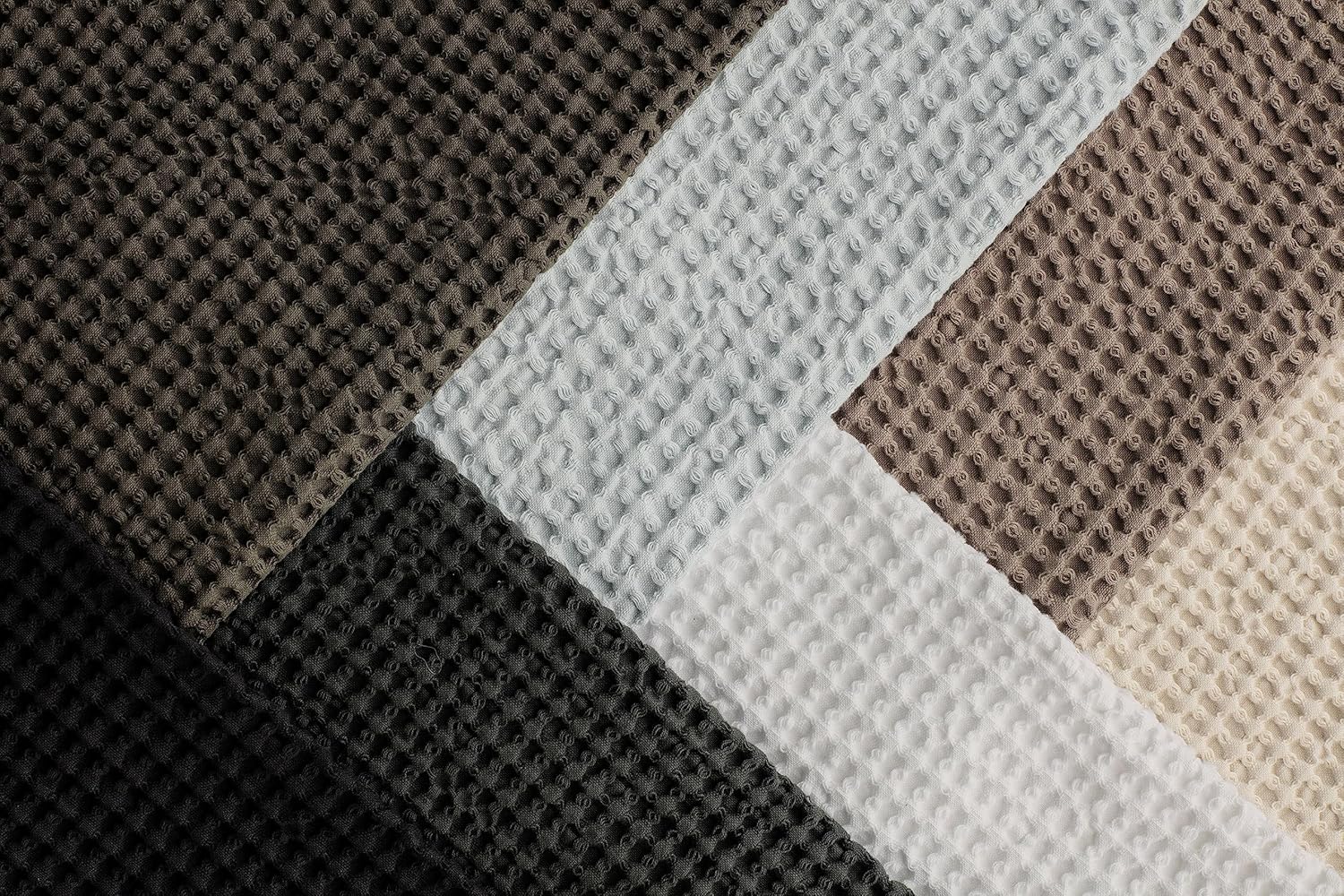 Set of 2 12x12 Waffle Washcloths Match_AC1124CT_BK