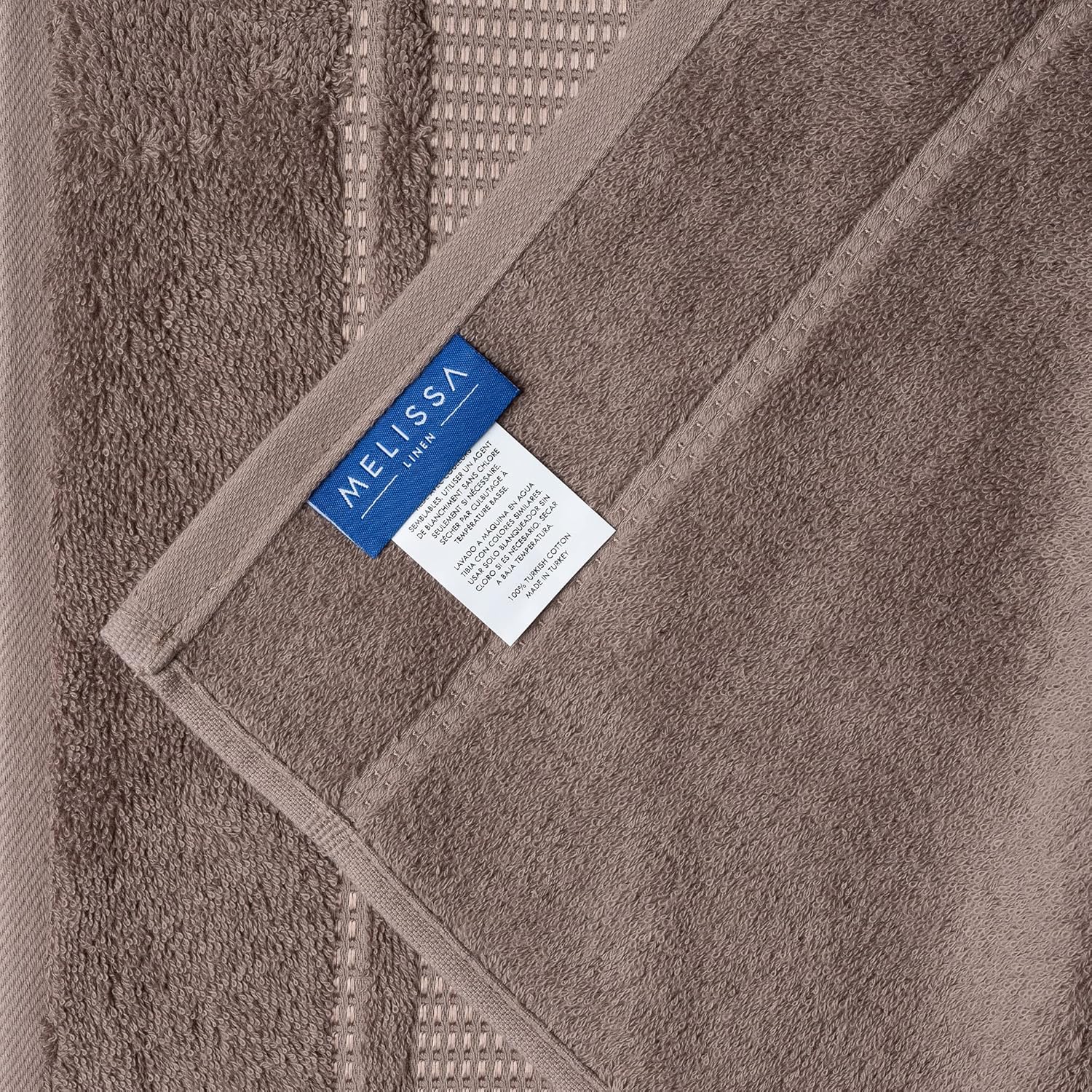 2-Piece Mocha Brown Bath Towel Set