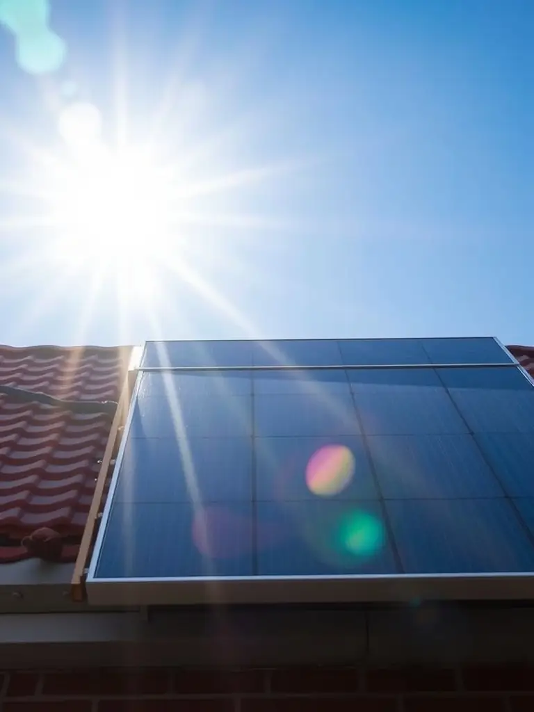 A visual representation of the concentrated solar power system, showcasing the reflective materials focusing sunlight onto a central receiver.