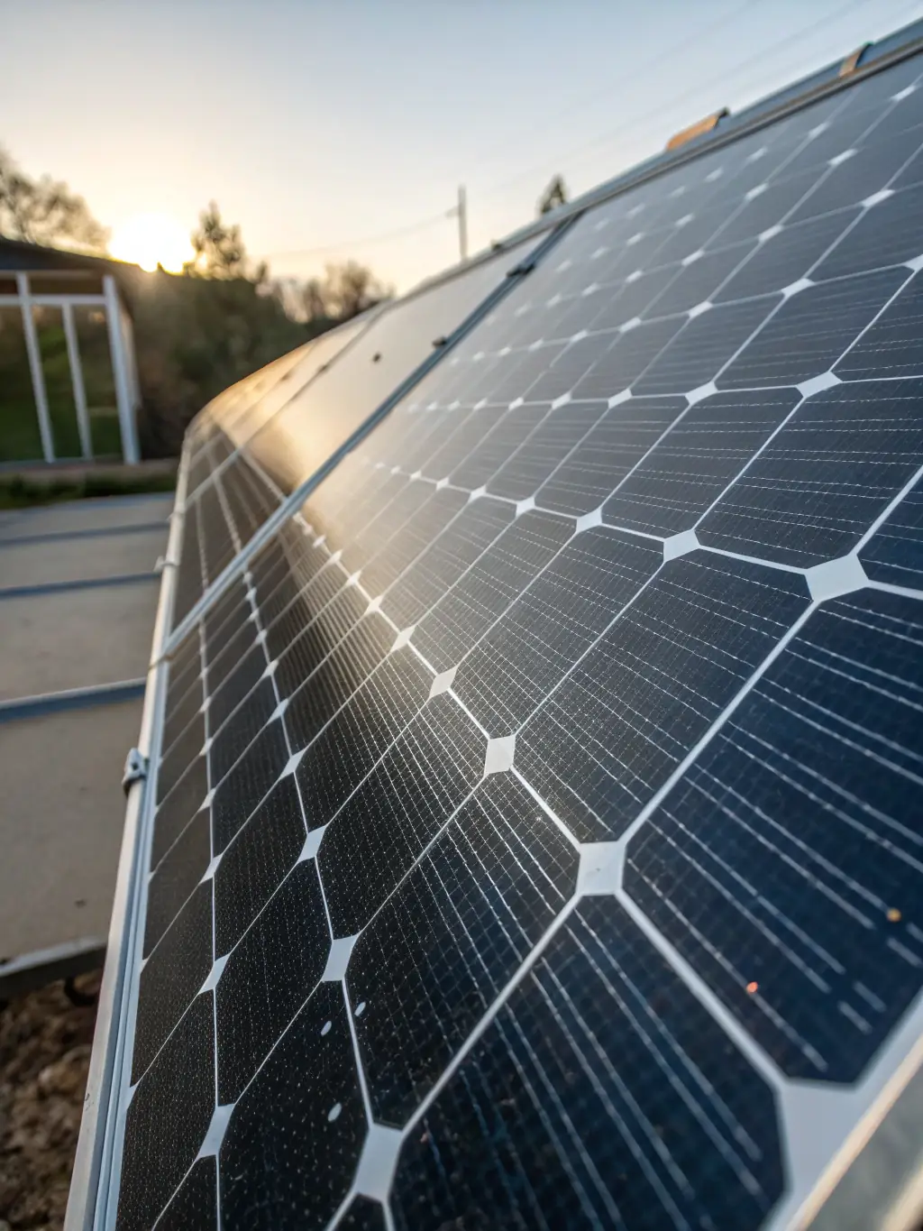A close-up shot of the aerospace-grade reflective material used in SSOLARIS solar panels, highlighting its smooth, mirror-like surface and advanced composition.